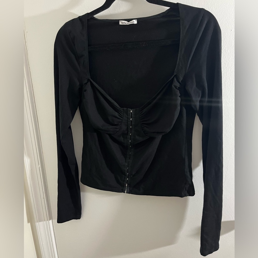 Reformation Front Clasp Blouse - Picture 3 of 10